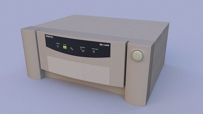 inverter lowpoly model computer tower Low-poly 3D model