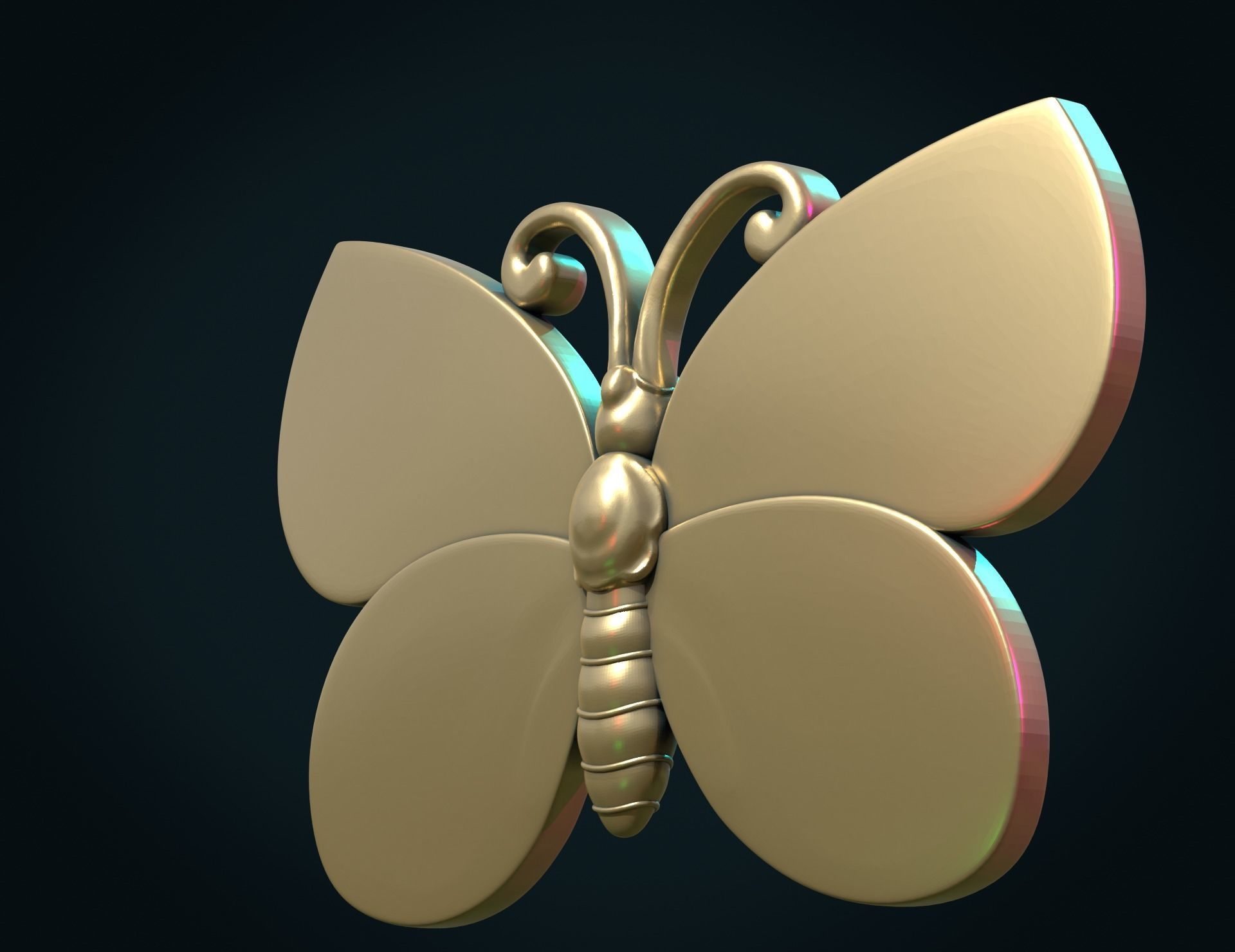 Butterfly III 3D print model_7