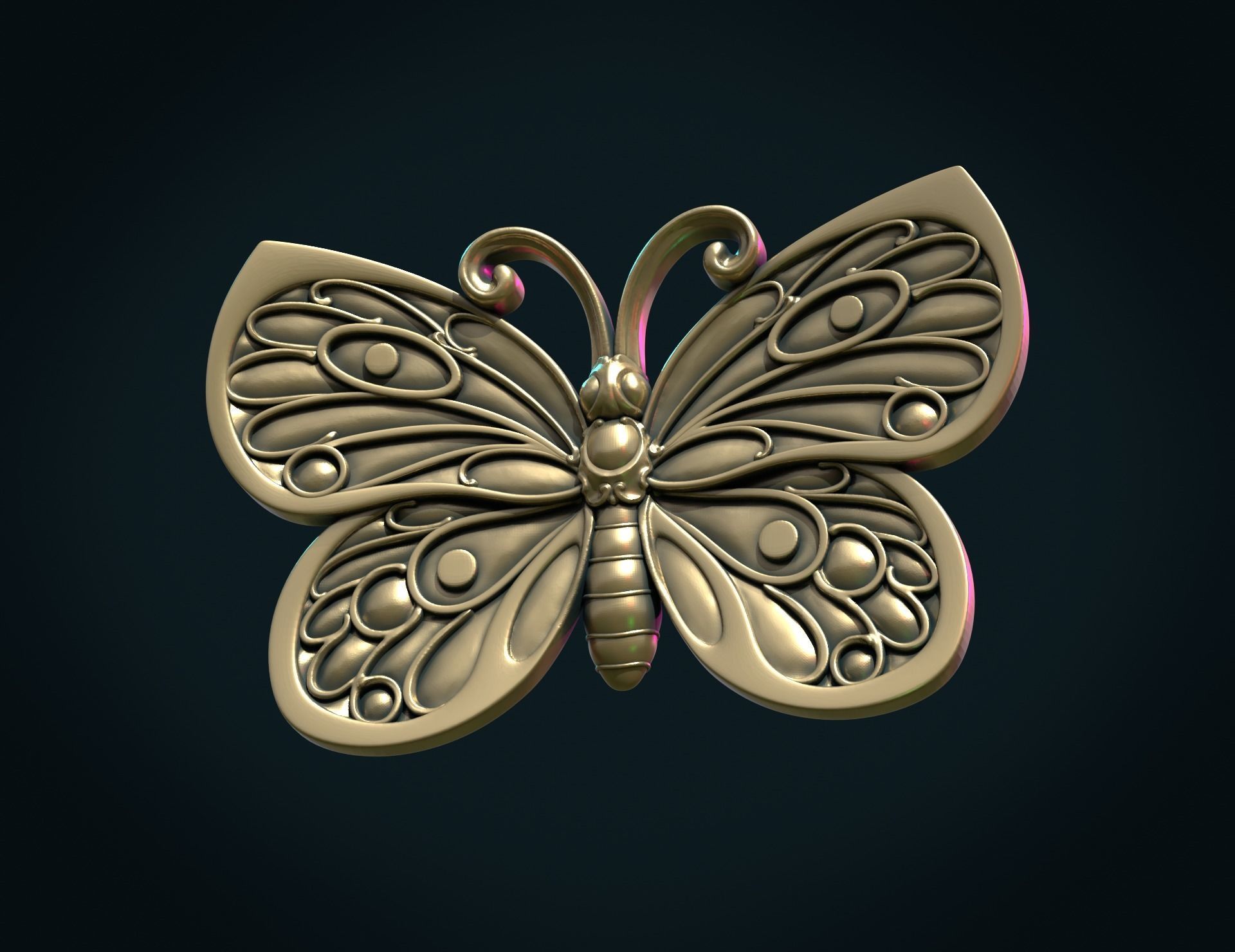 Butterfly III 3D print model_3