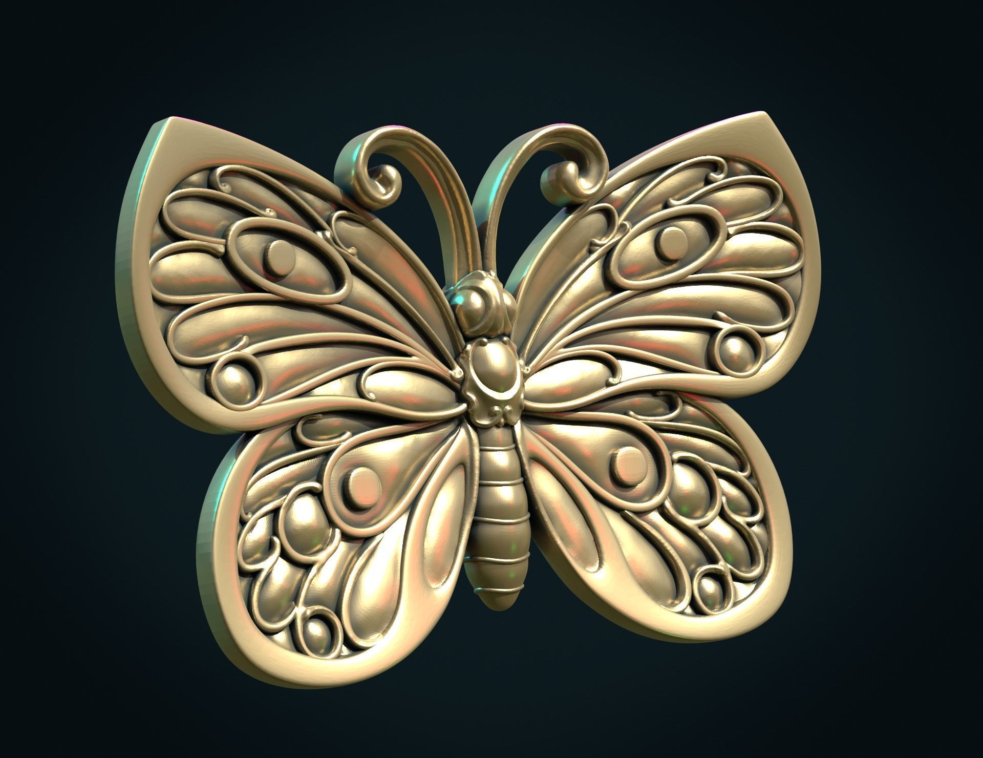 Butterfly III 3D print model_11