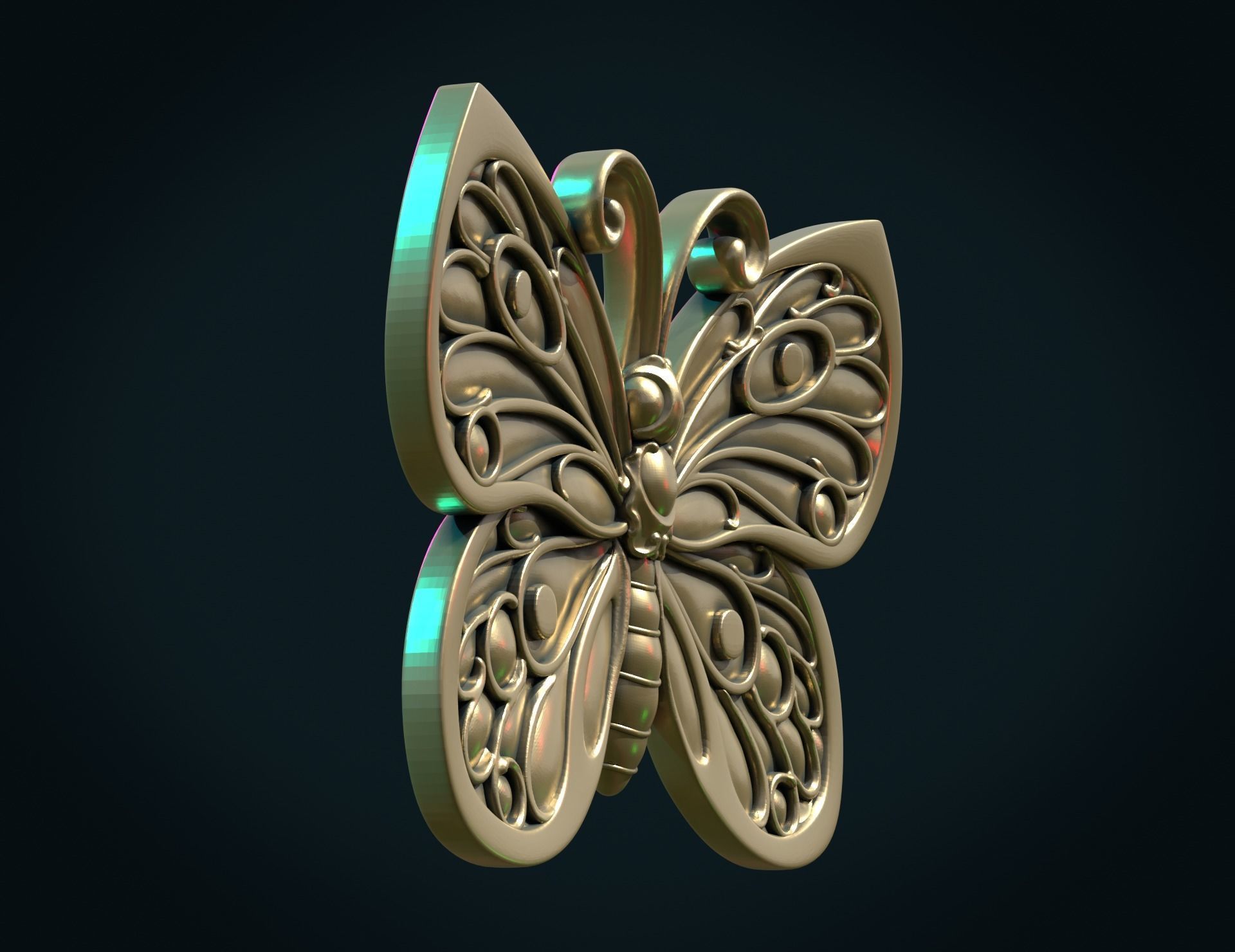 Butterfly III 3D print model_10