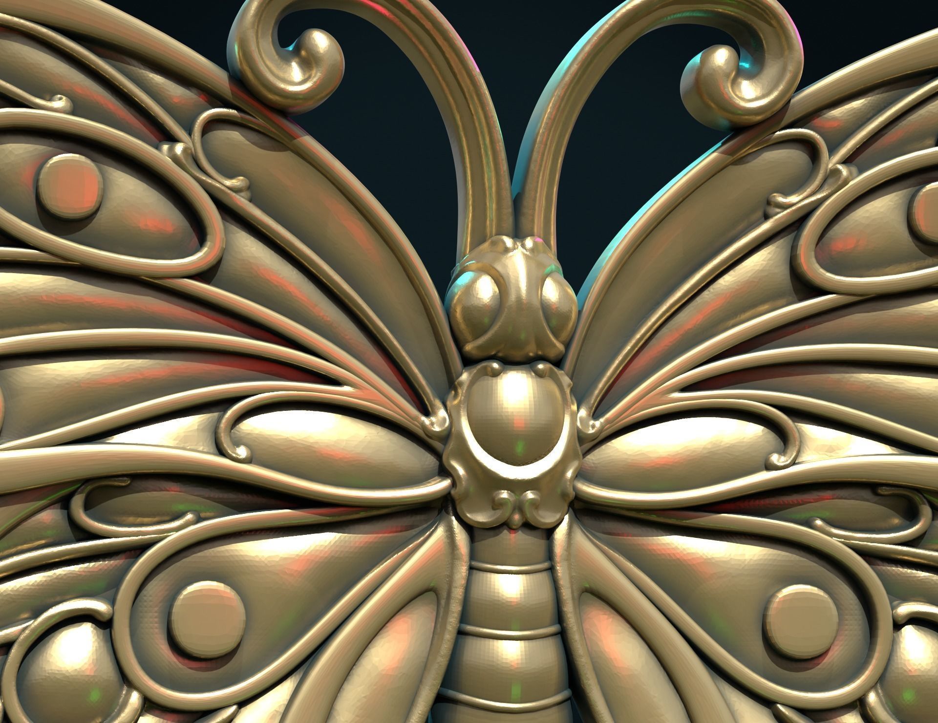 Butterfly III 3D print model_5