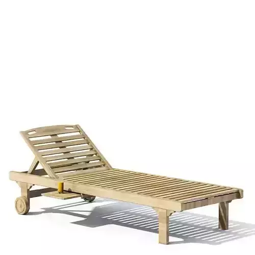Wooden Chaise Lounge