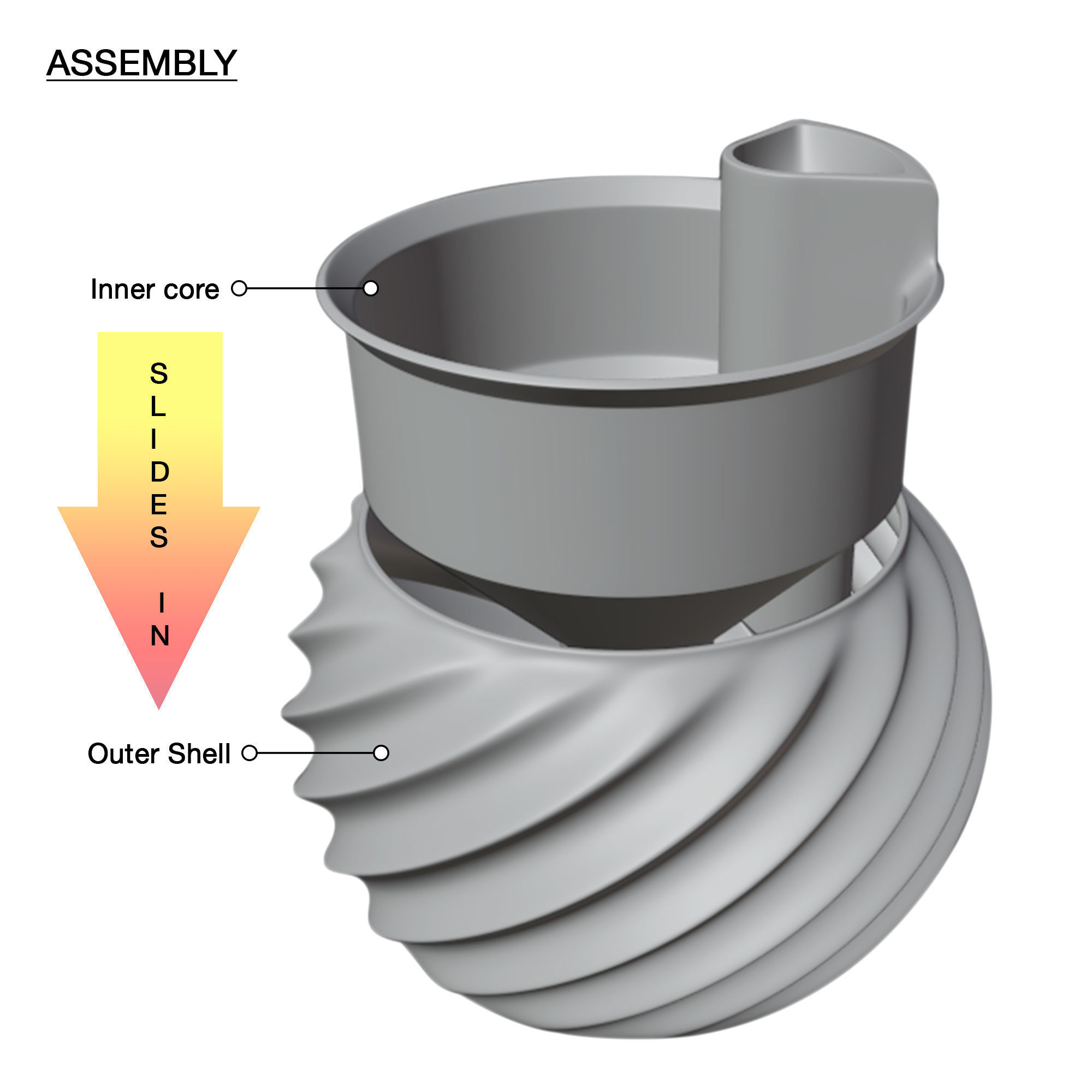 Self Watering Planter STL File for 3D Printing   3D print model_2