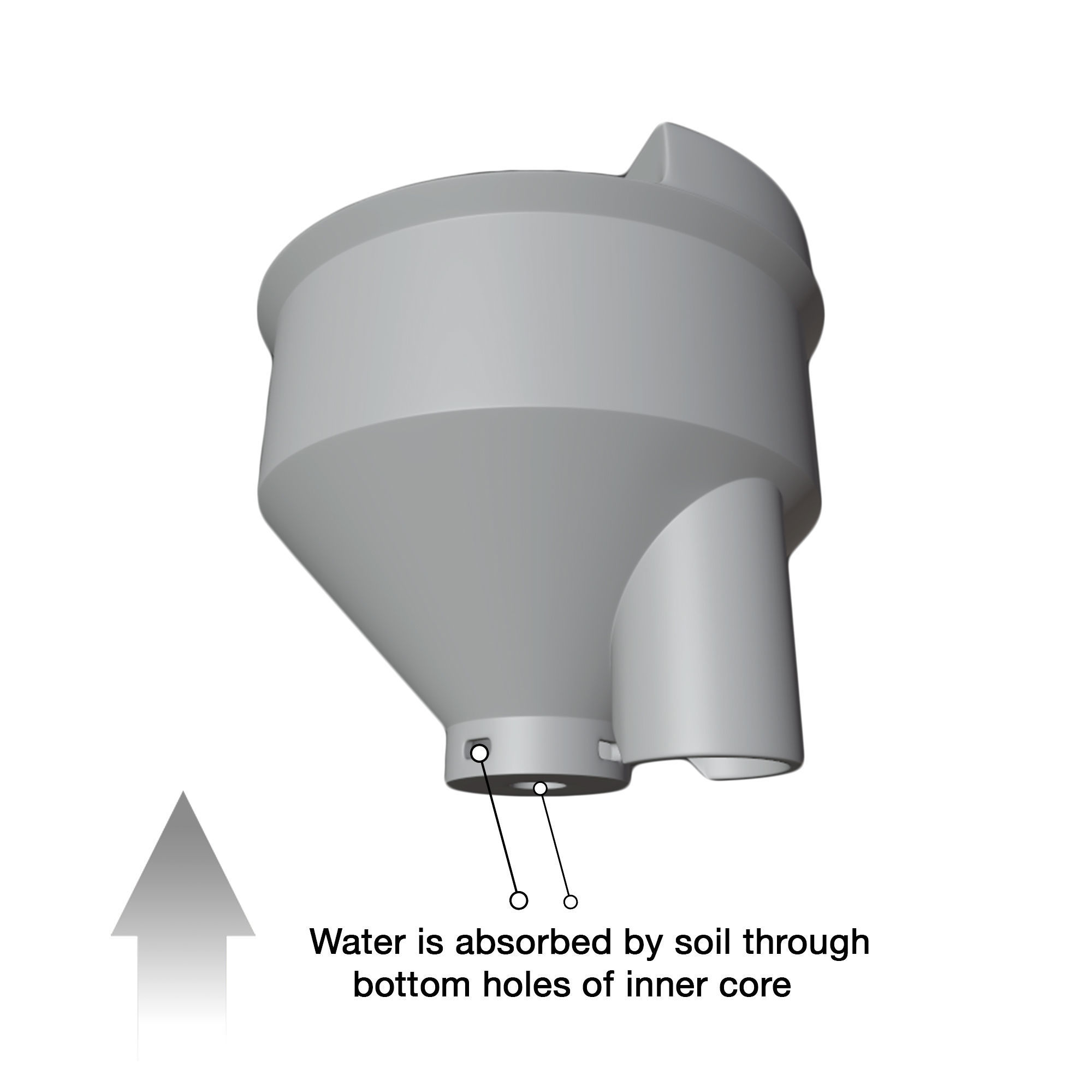 Self Watering Planter STL File for 3D Printing   3D print model_4