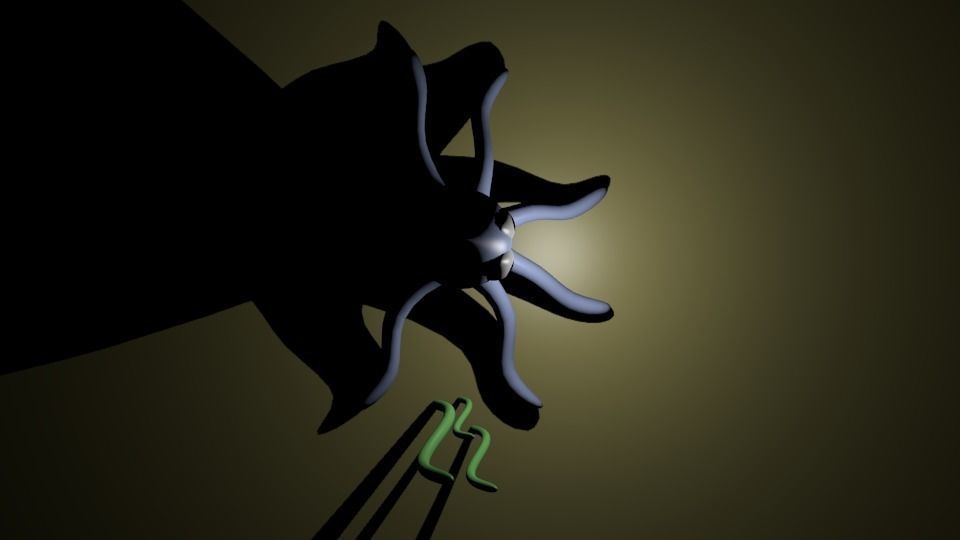 Simple Octopus Or Simple Gurita  Free 3D model_2