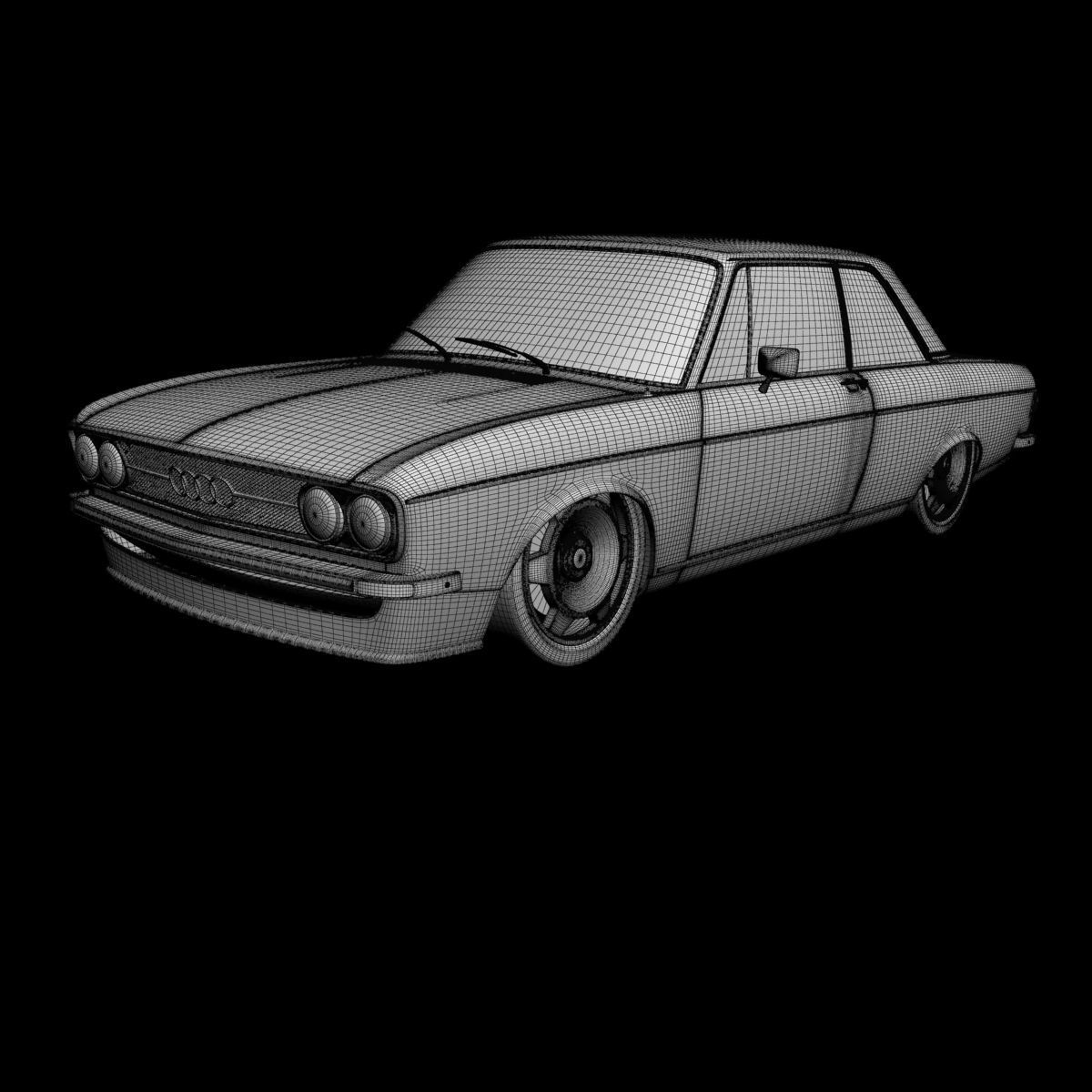Audi 100 C1 1973 3D model_14