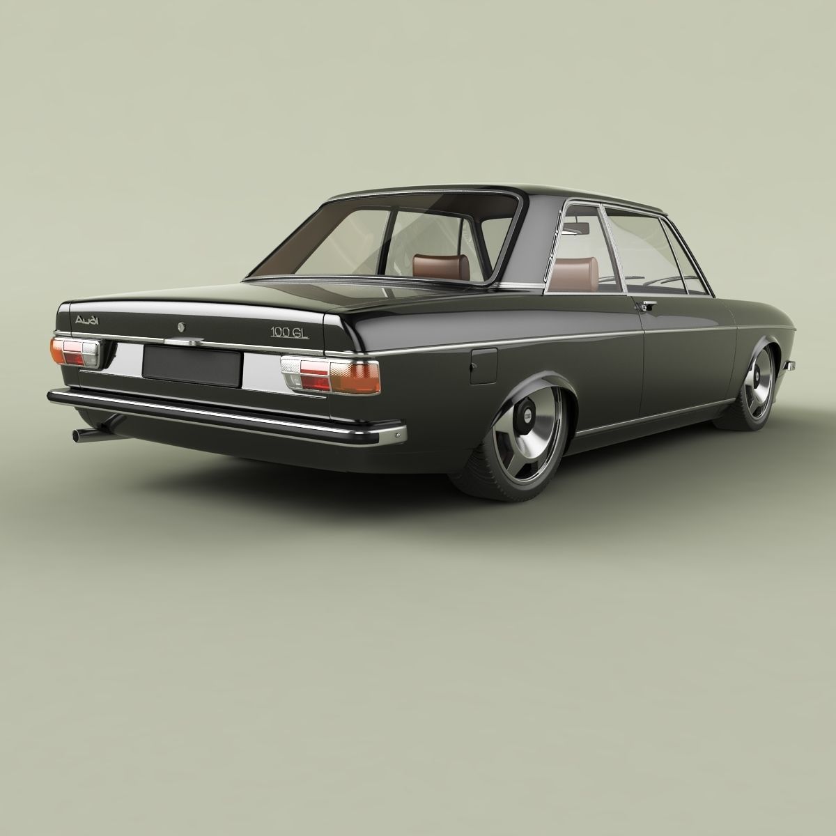 Audi 100 C1 1973 3D model_2