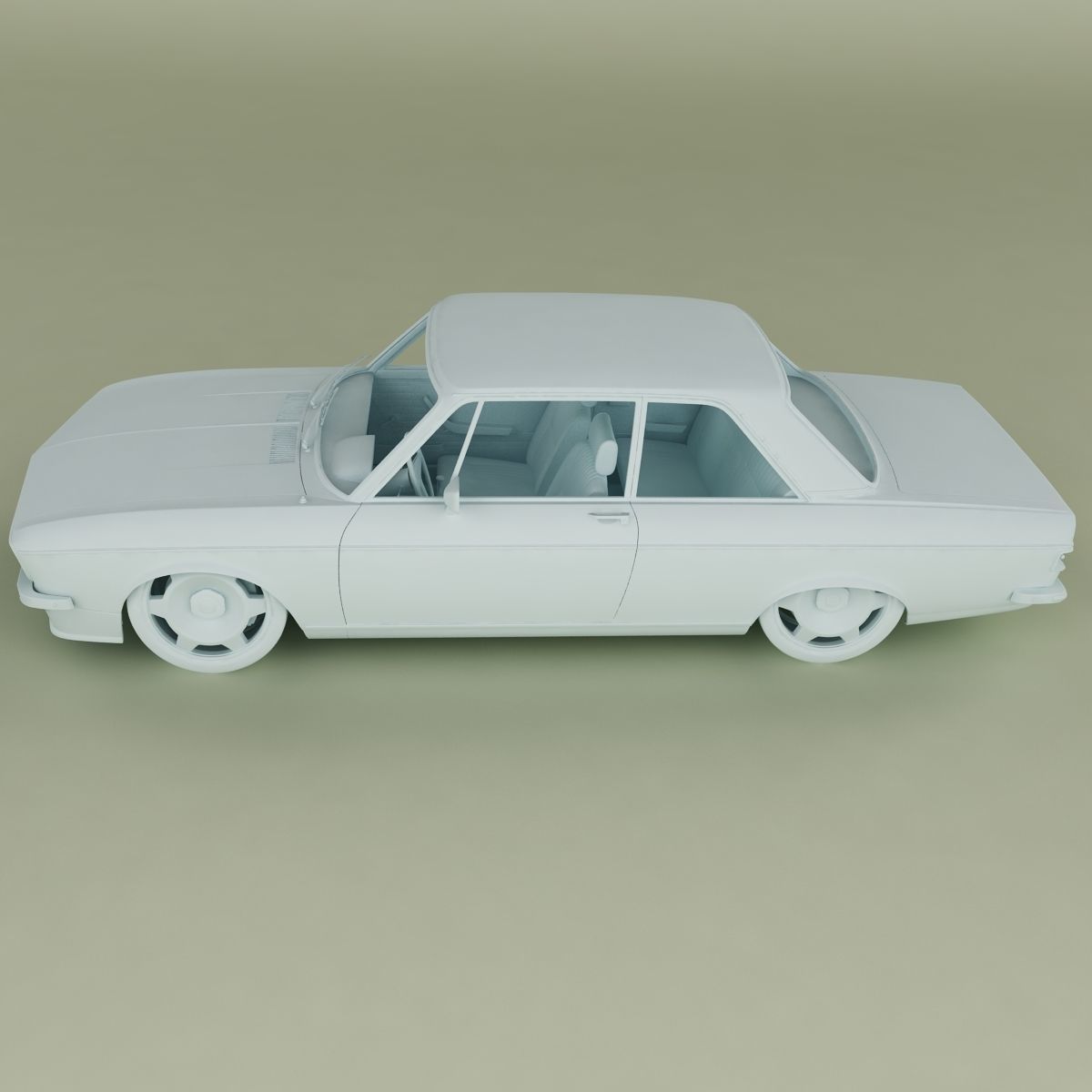 Audi 100 C1 1973 3D model_11