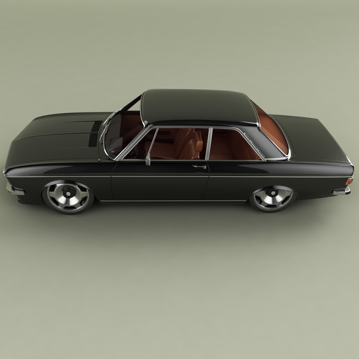 Audi 100 C1 1973 3D model_6