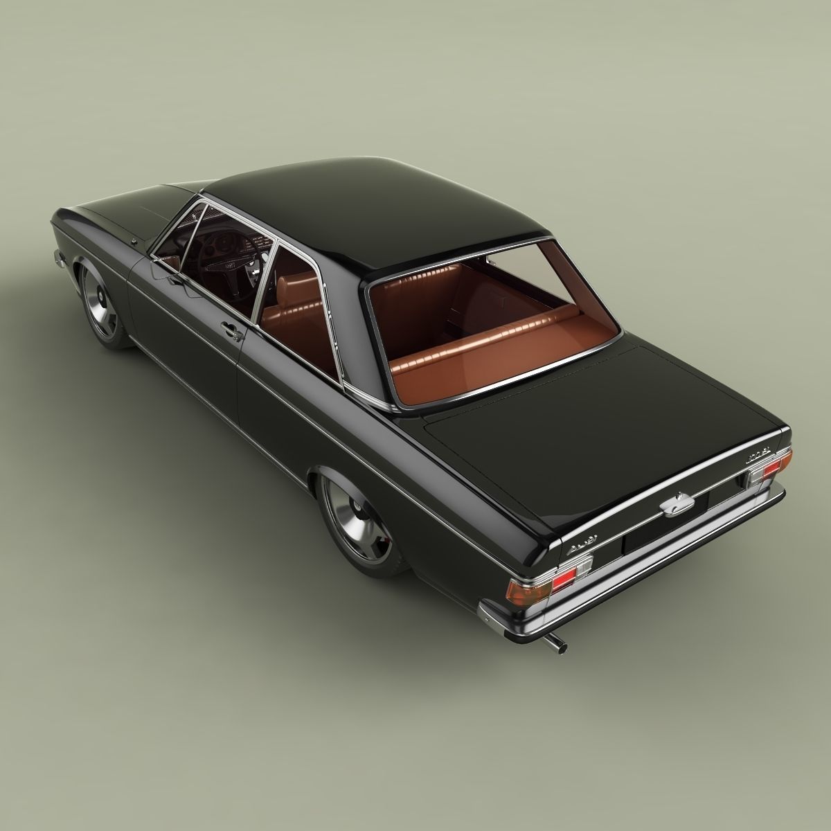 Audi 100 C1 1973 3D model_7