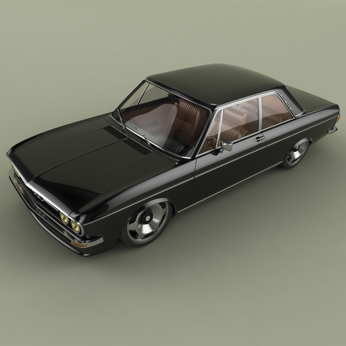 Audi 100 C1 1973 3D model_5