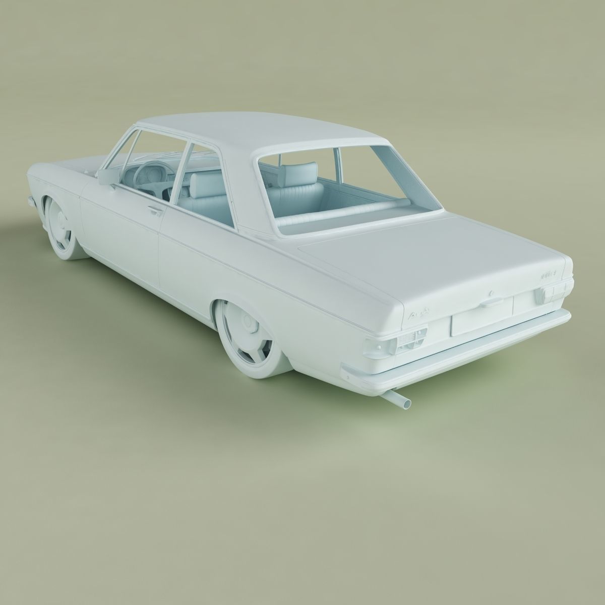 Audi 100 C1 1973 3D model_12