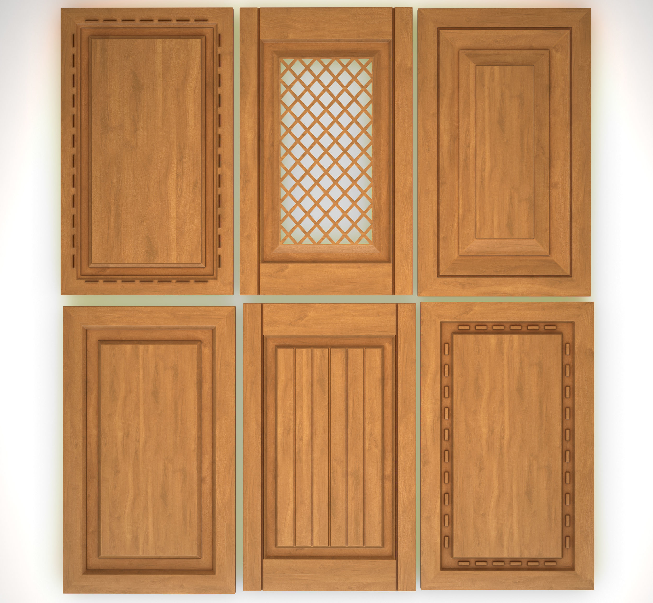 Cabinet doors with the ability to change the size and material 3D model_1