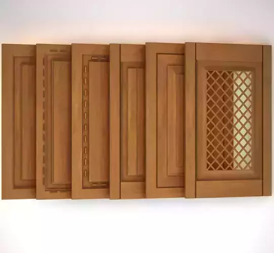 Cabinet doors with the ability to change the size and material