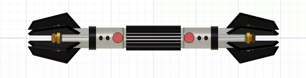Exar Kun Lightsaber Free 3D print model