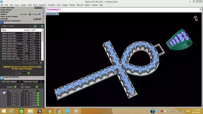 DIAMOND CROSS FACE 3D print model