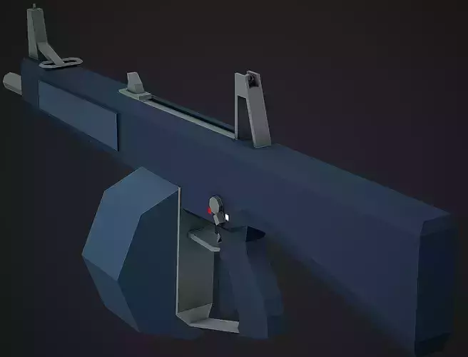Stylized AA-12 Shotgun Low Poly Mobile Ready Low-poly 3D model