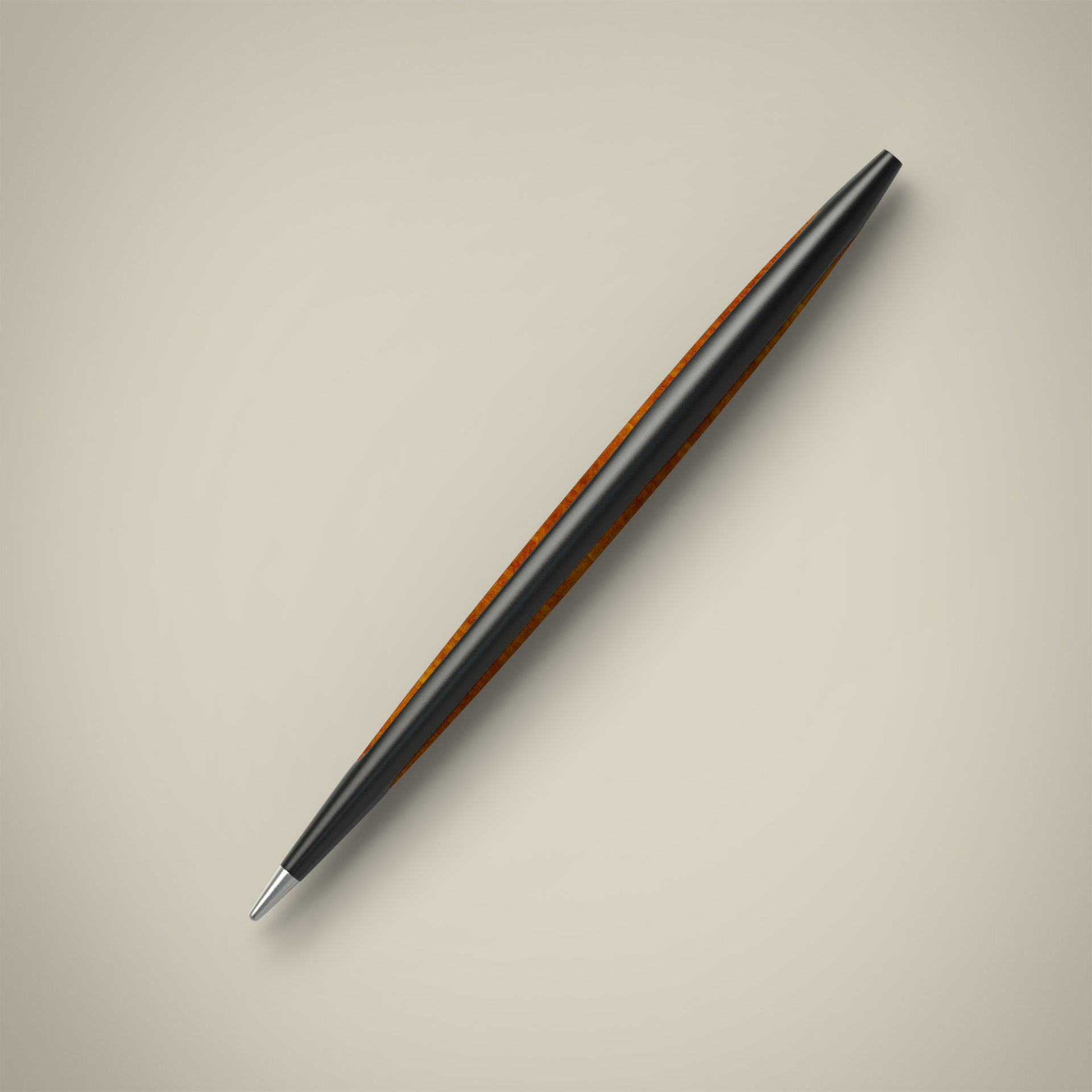 Wooden pen 3D model_2