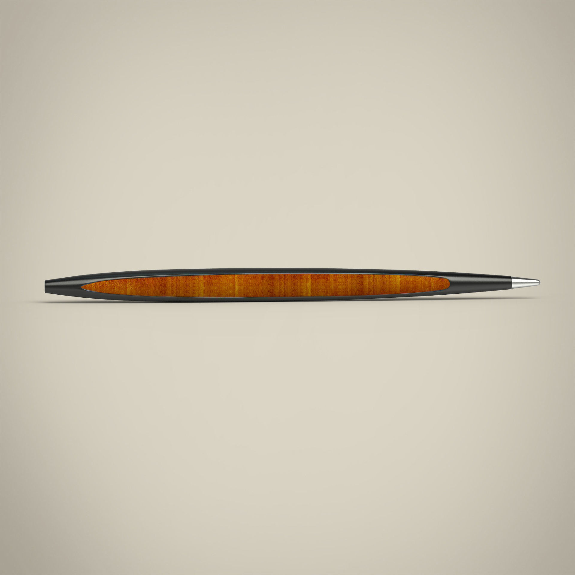 Wooden pen 3D model_4