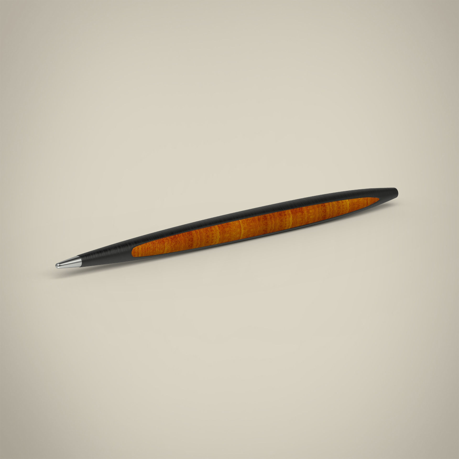 Wooden pen 3D model_5