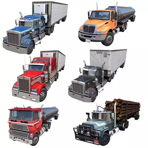 Gameready semitrucks collection 
