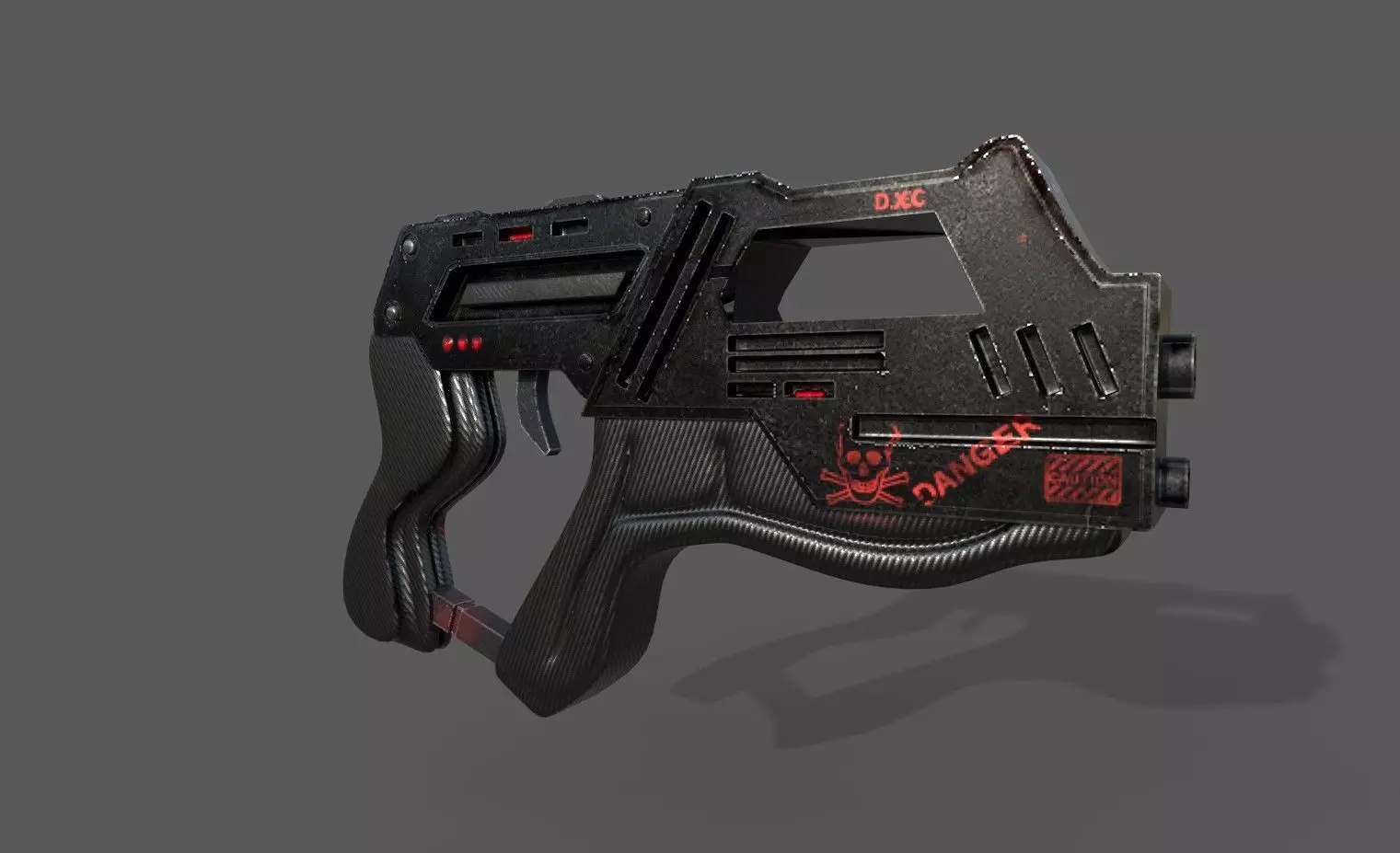 Blaster Gun sci-fi 3D model