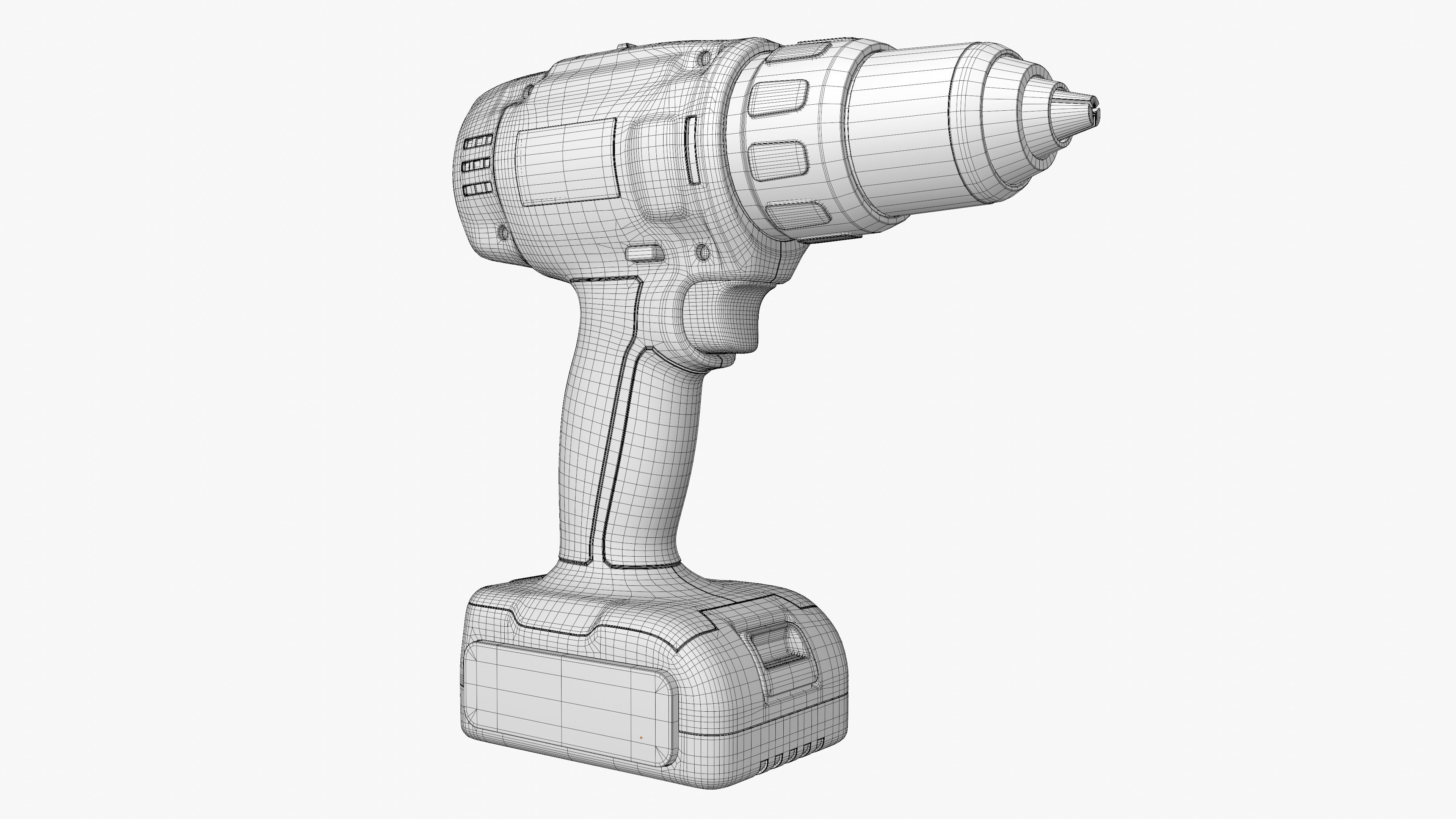Cordless Drill 01 Concept  3D model_9