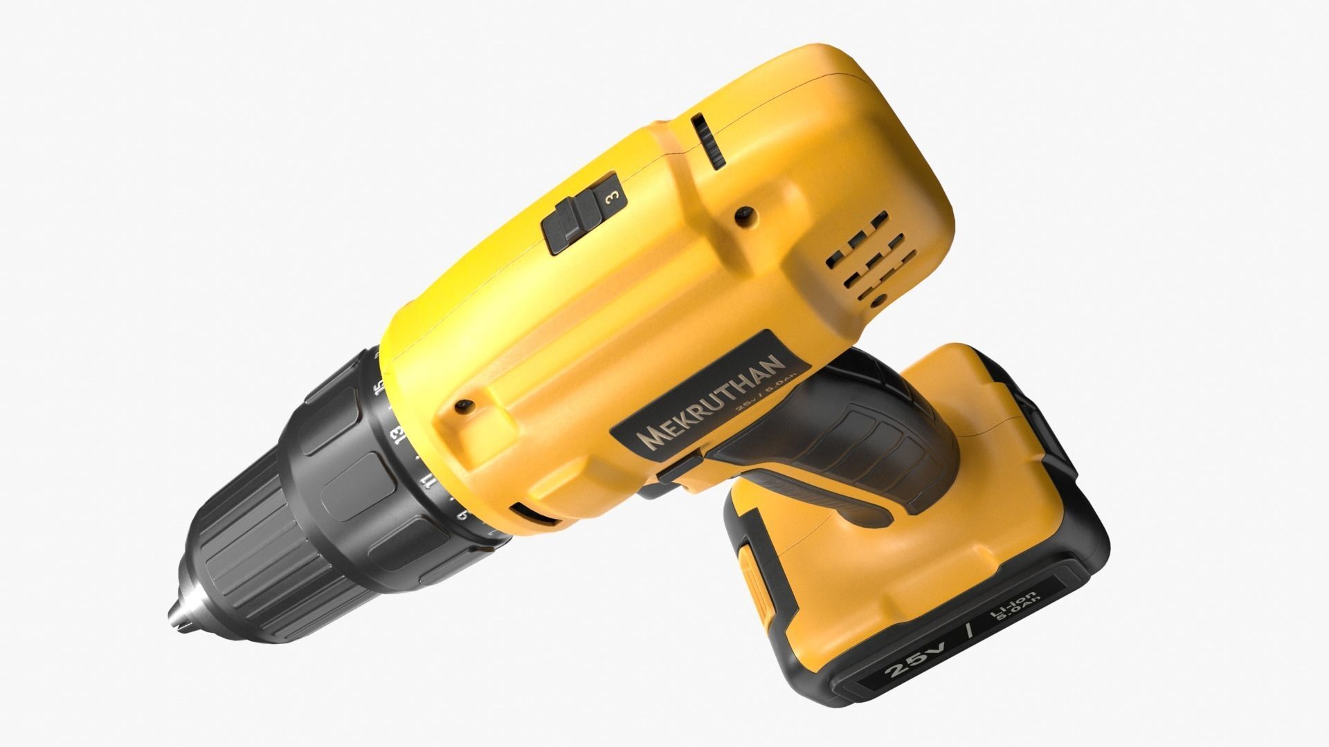 Cordless Drill 01 Concept  3D model_5