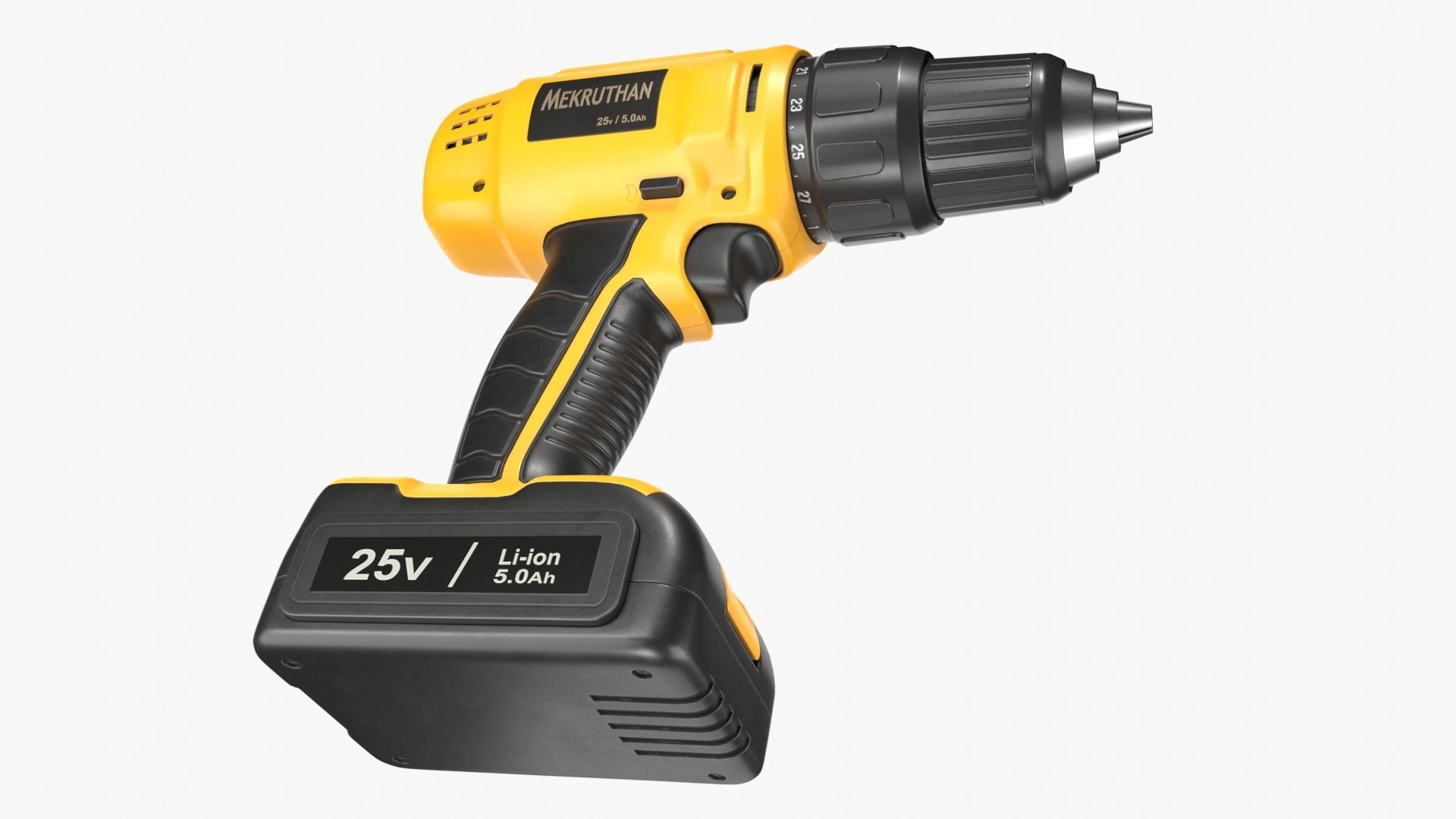 Cordless Drill 01 Concept  3D model_4