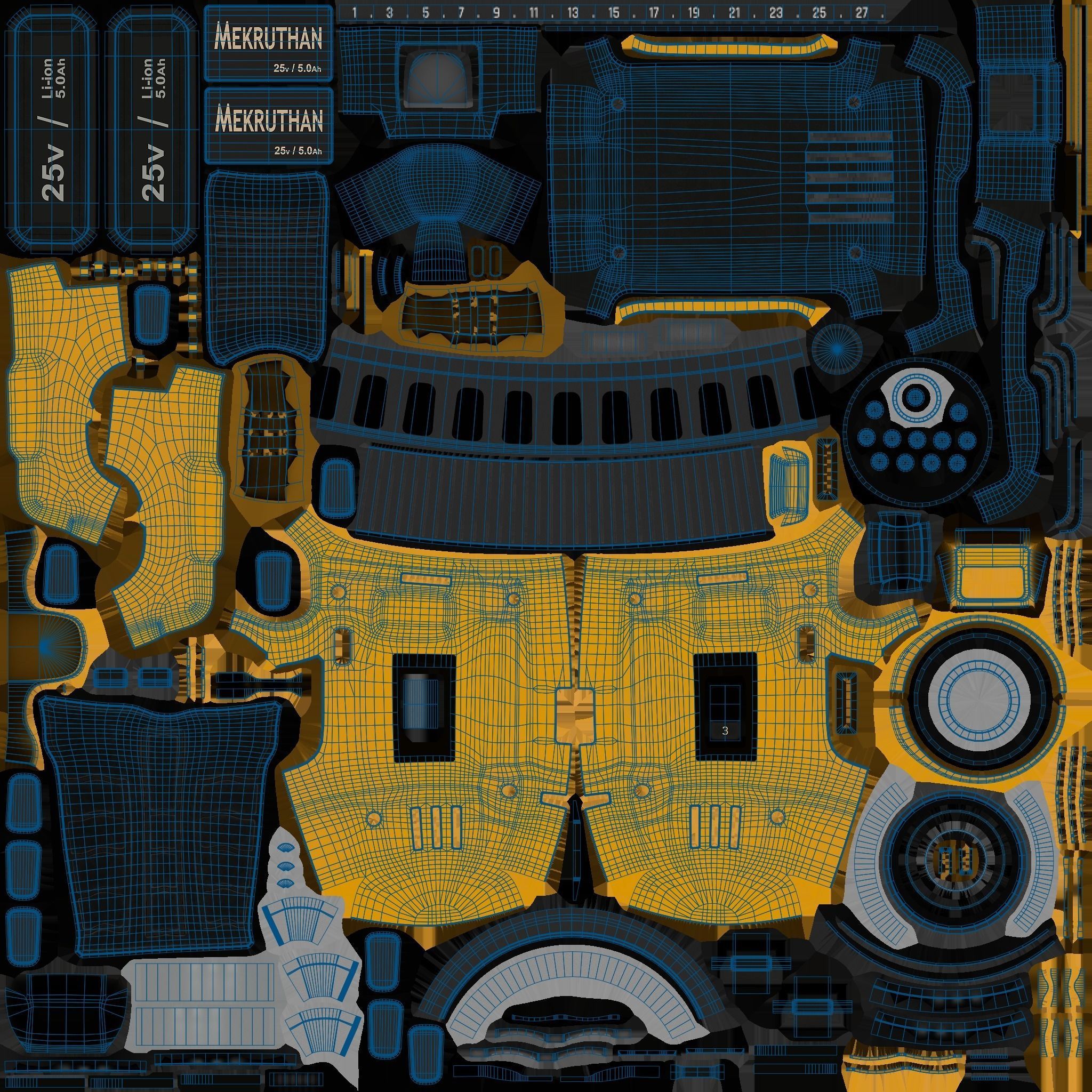 Cordless Drill 01 Concept  3D model_12