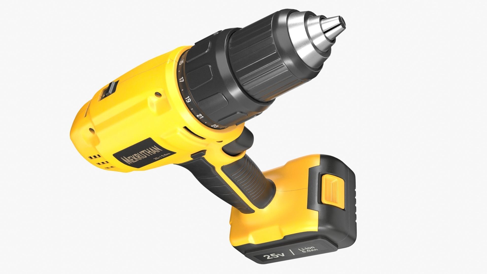 Cordless Drill 01 Concept  3D model_3