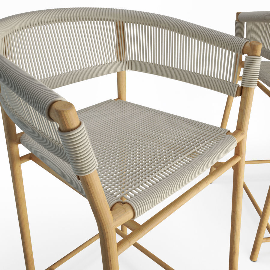 Restaurant Furniture Set 04 3D model_31