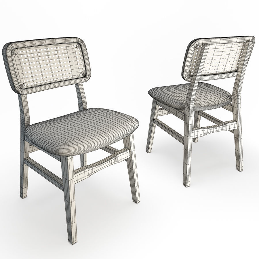 Restaurant Furniture Set 04 3D model_22