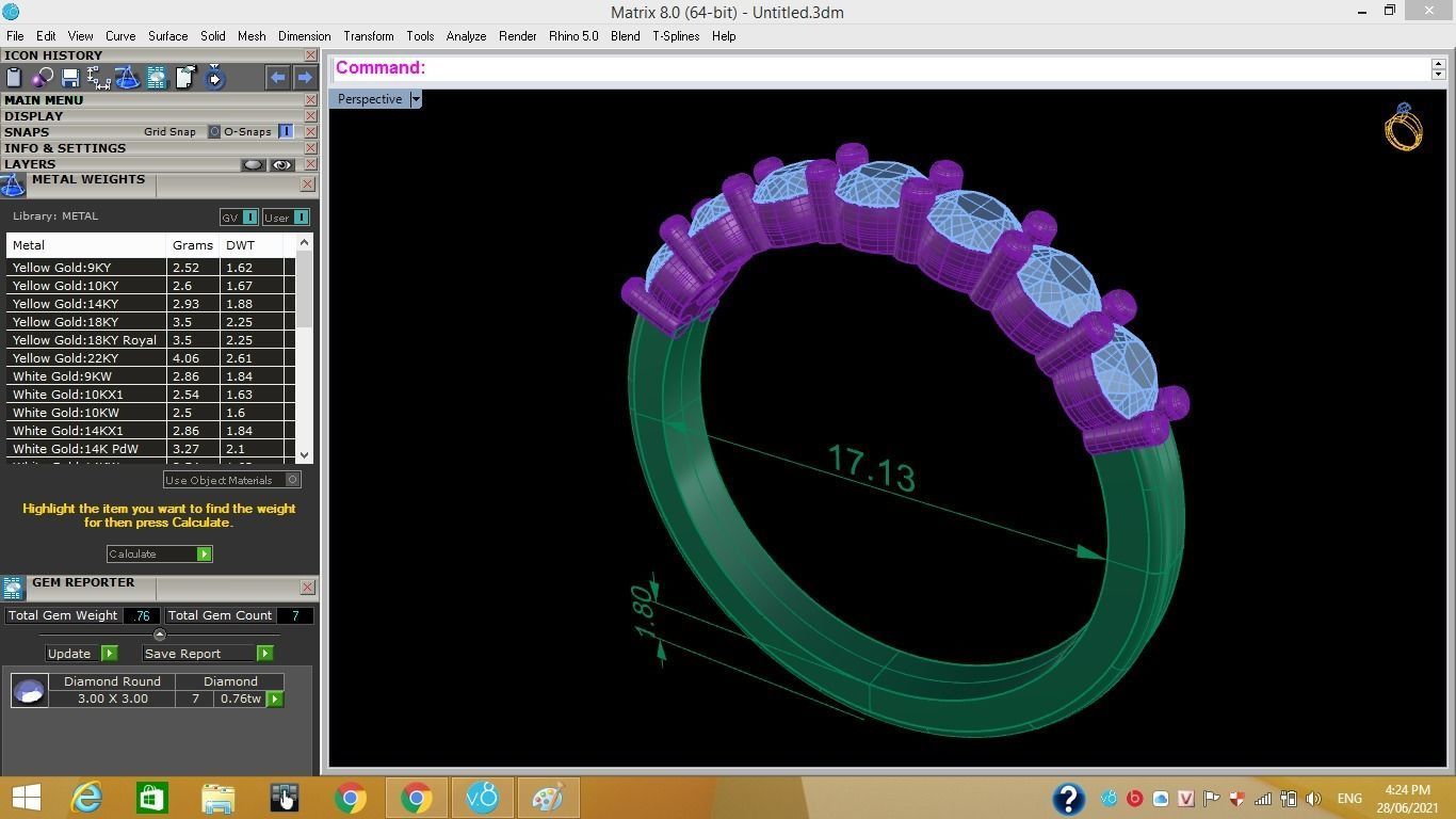 3D bracelets - jewelry 3d 3D print model_21