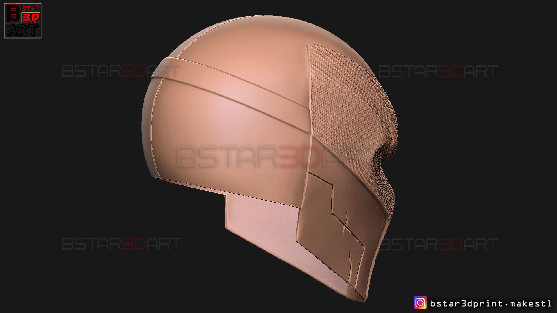 DeathStroke Mask - DC comics Helmet Cosplay 3D print model_16