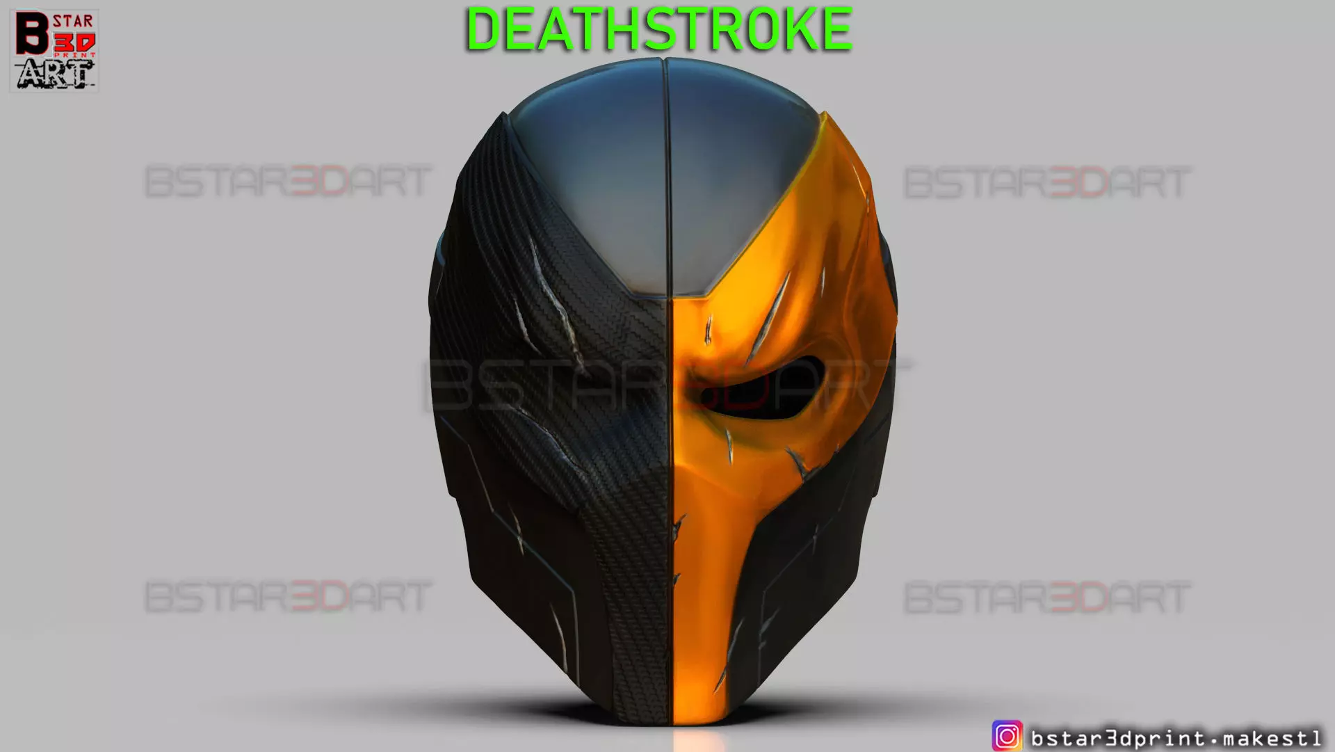 DeathStroke Mask - DC comics Helmet Cosplay 3D print model_0