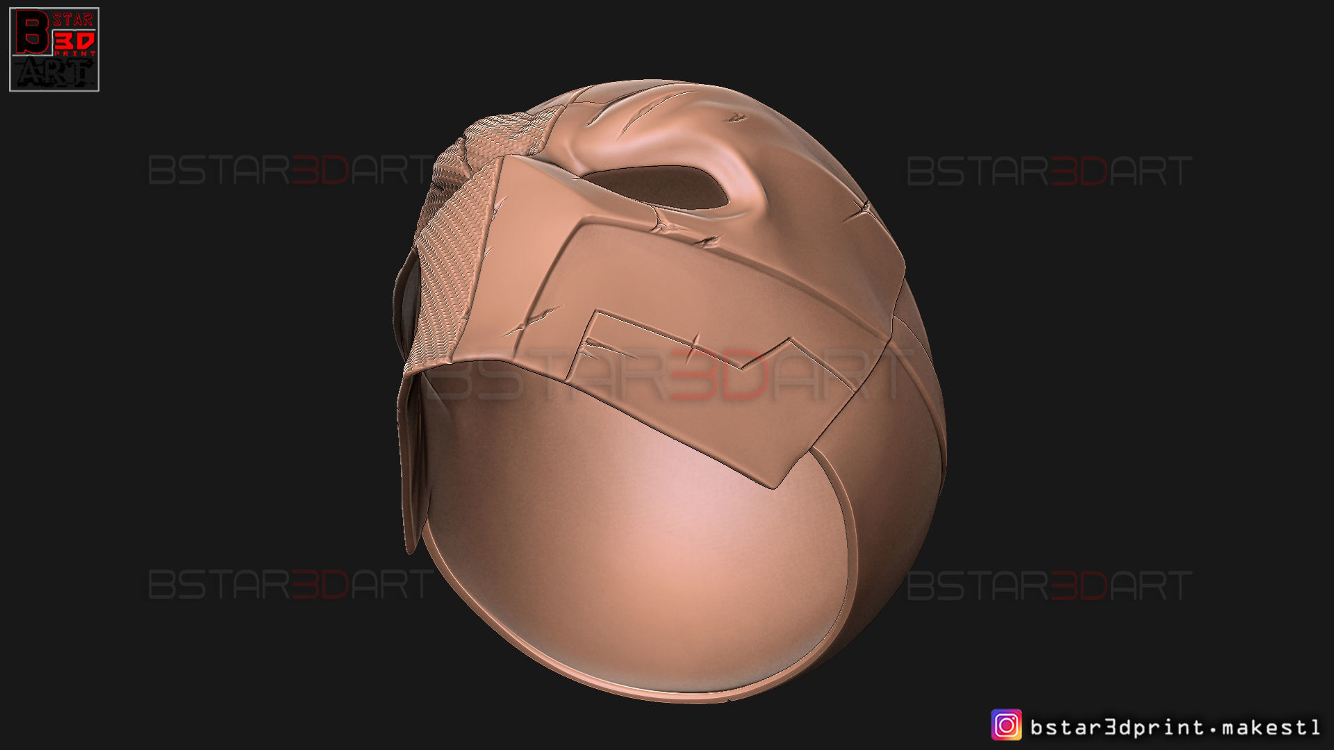 DeathStroke Mask - DC comics Helmet Cosplay 3D print model_19