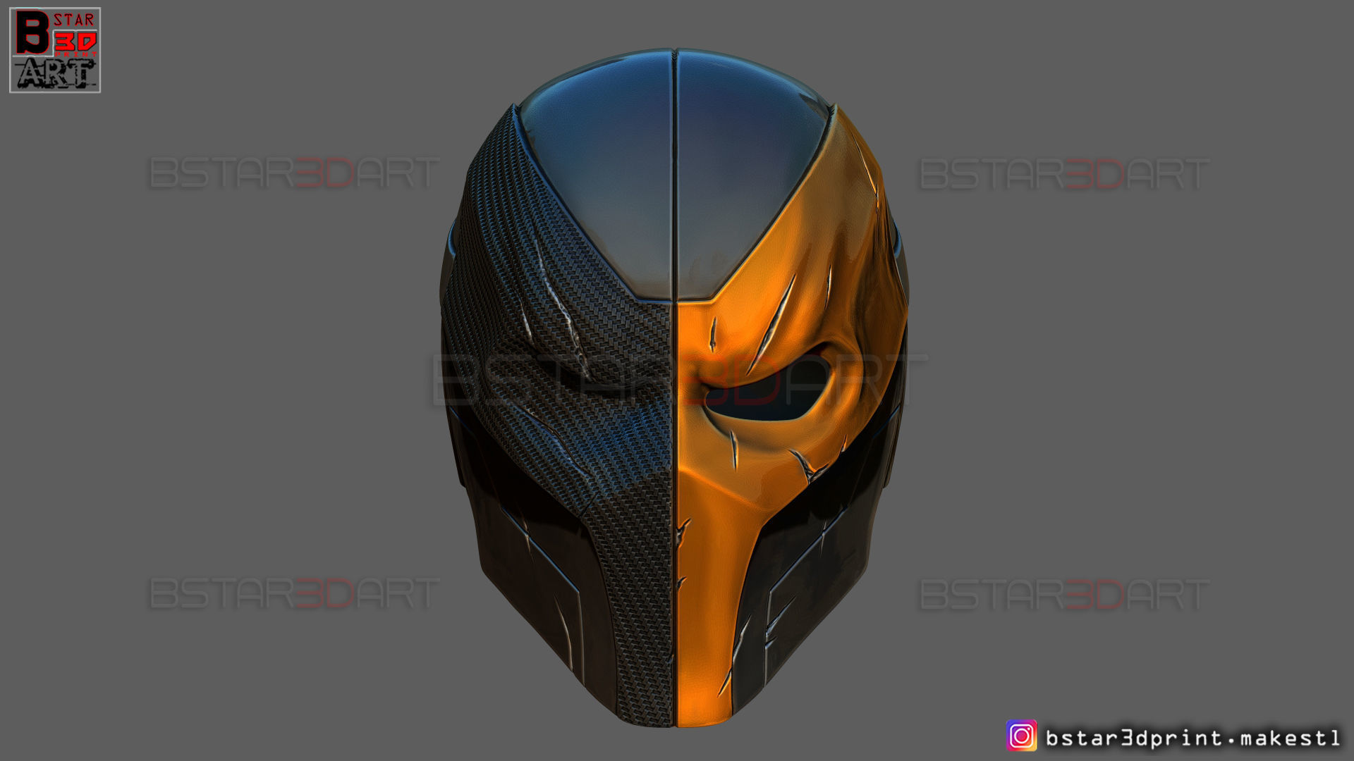 DeathStroke Mask - DC comics Helmet Cosplay 3D print model_2