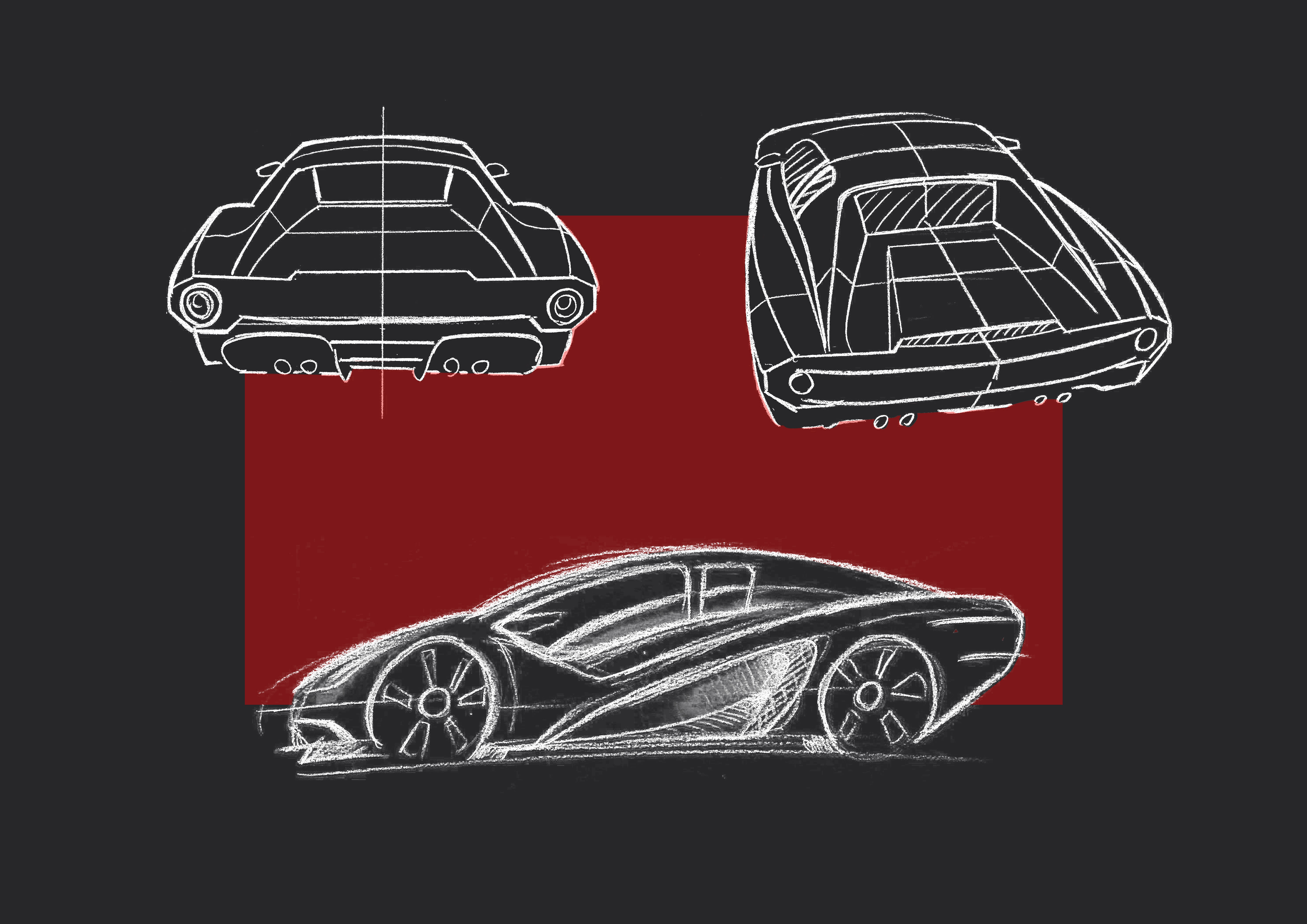 Two Concepts Car  3D Model Collection_4