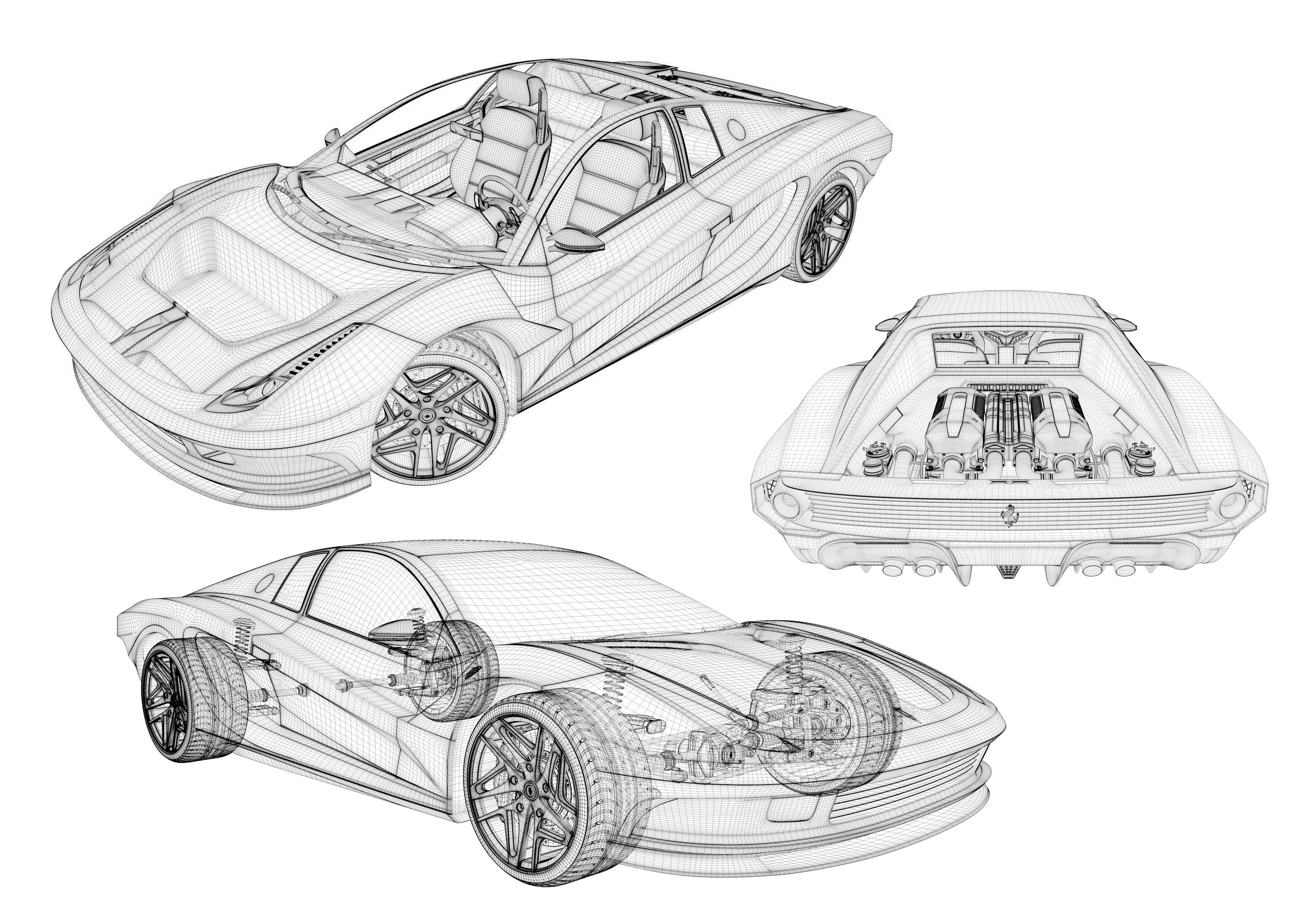 Two Concepts Car  3D Model Collection_18