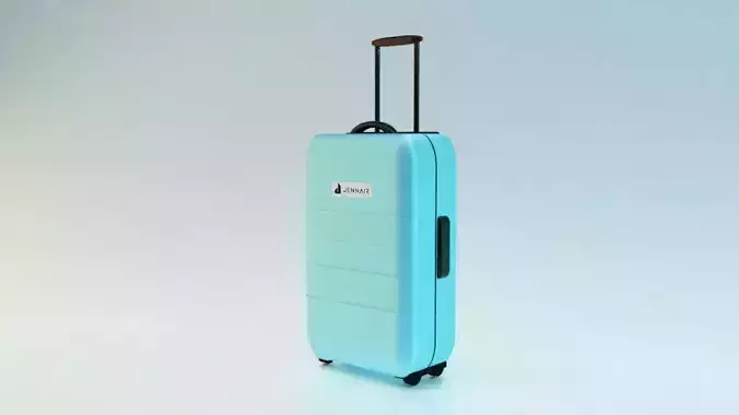 Suitcase on wheels
