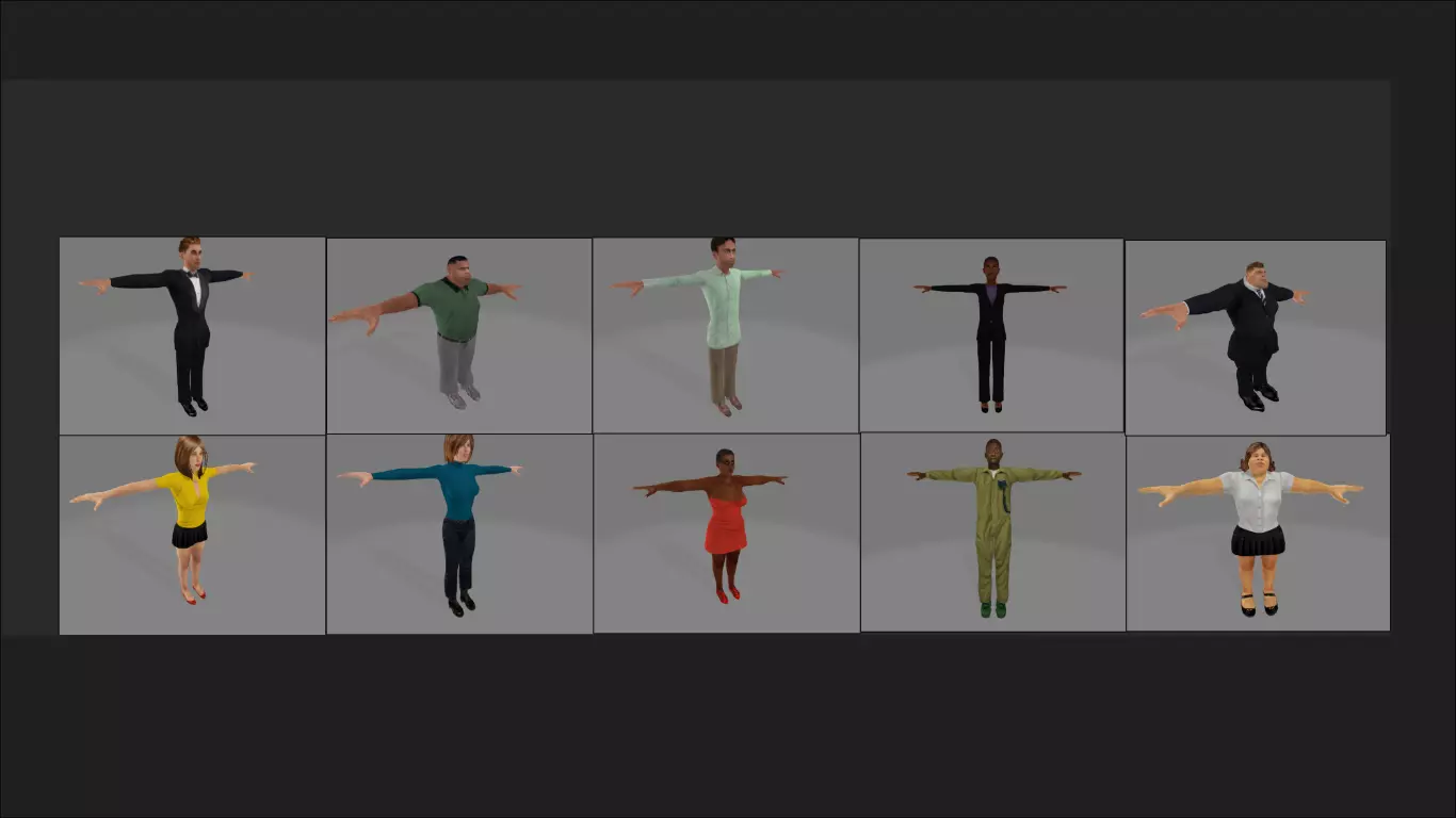 High-Quality Game Characters 3D model_0