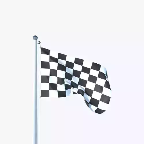 Animated Racing Flag