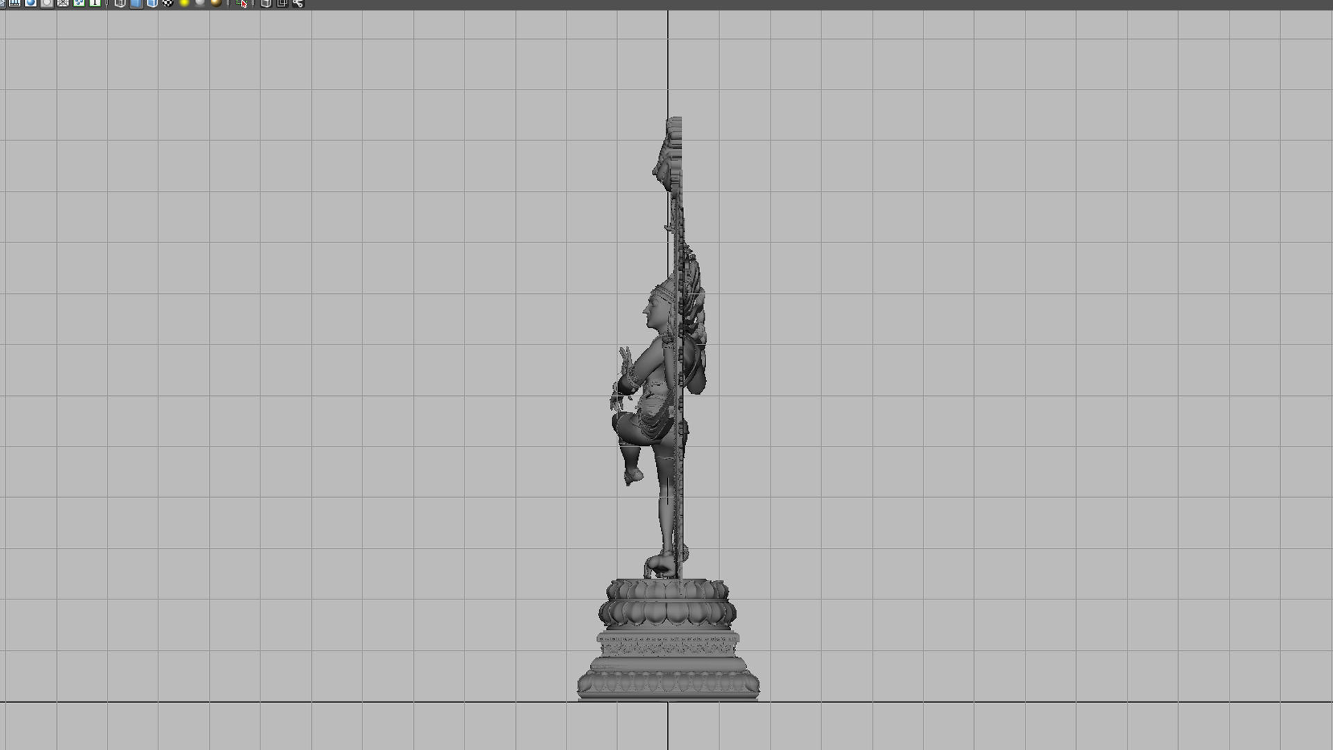Nataraja statue 3d model 3D model_14