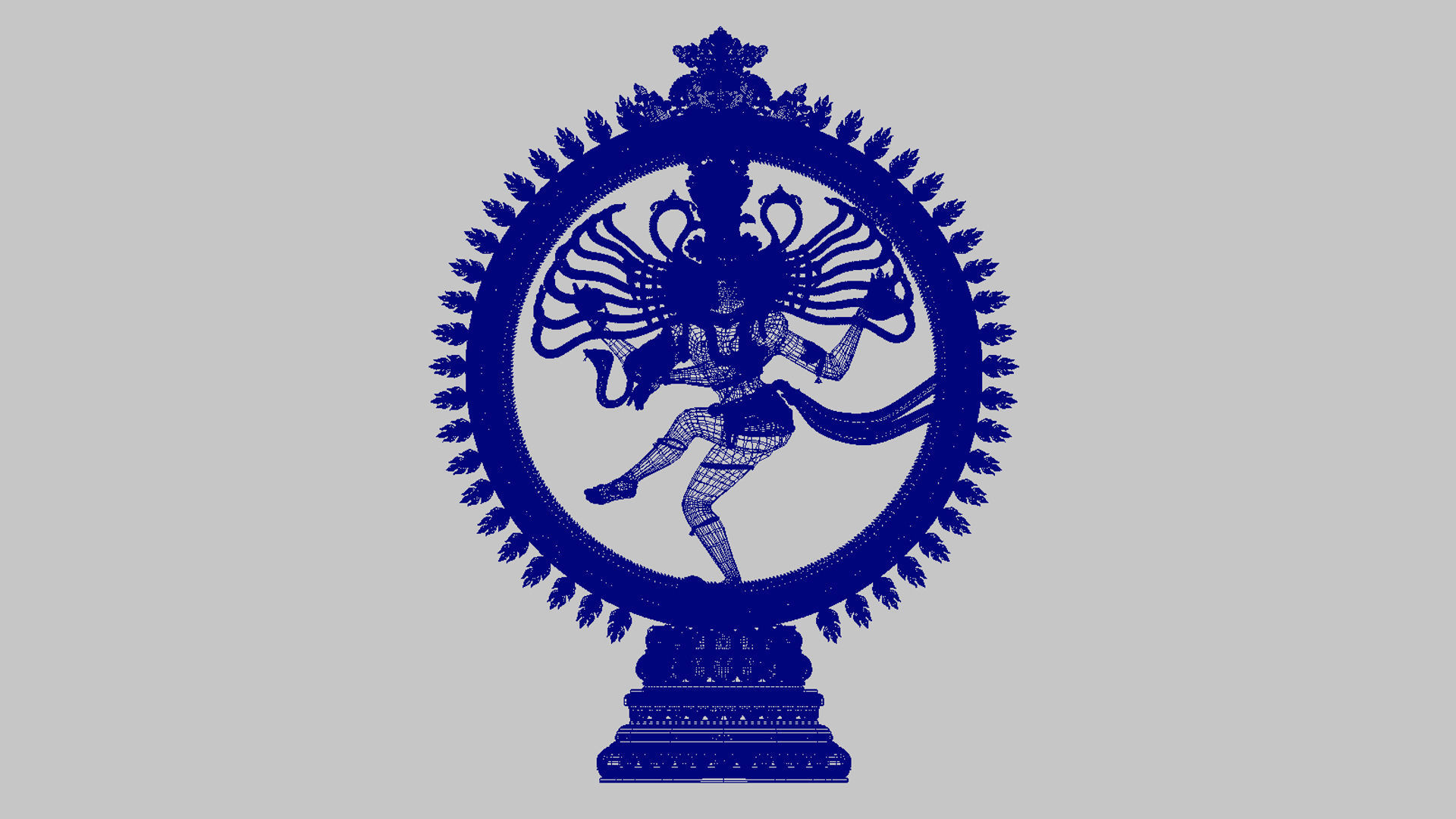 Nataraja statue 3d model 3D model_19