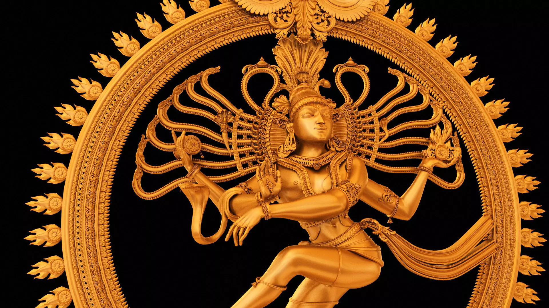 Nataraja statue 3d model 3D model_0
