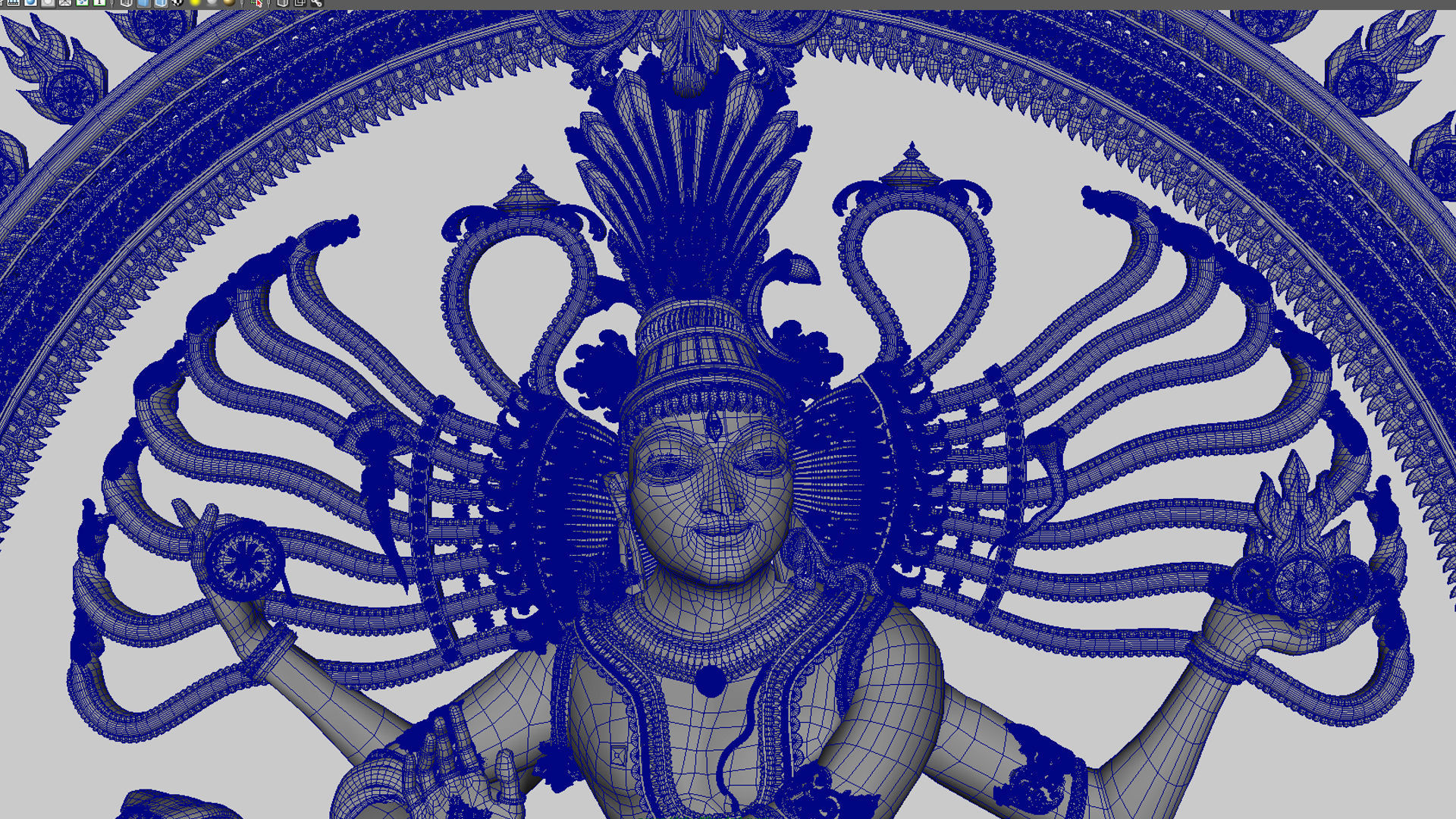 Nataraja statue 3d model 3D model_21