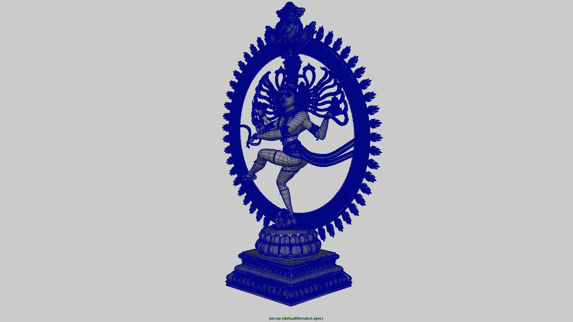 Nataraja statue 3d model 3D model_20