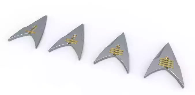 Badge from Star Trek Picard TV series Season 2 3D print model